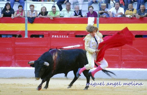 corrida de toros con motivo de las fiestas de la virgen de las a