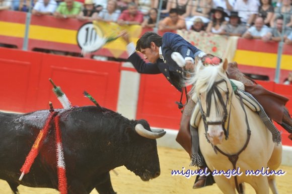 Corrida de rejoneadores en el ultimo dia del corpus.en la imagen diego ventura.