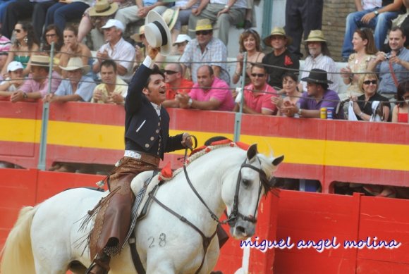 Corrida de rejoneadores en el ultimo dia del corpus.en la imagen diego ventura.