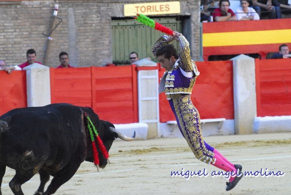 corrida de toros con motivo de las fiestas de la virgen de las a