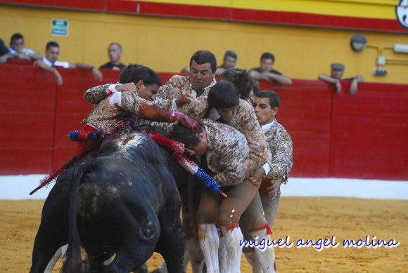 Tarde de Rejoneo y la actuacin de los forcados en la plaza de t