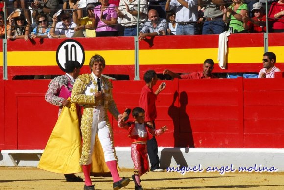 corrida de toros con motivo de las fiestas de la virgen de las a