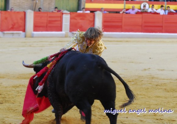 corrida de toros con motivo de las fiestas de la virgen de las a